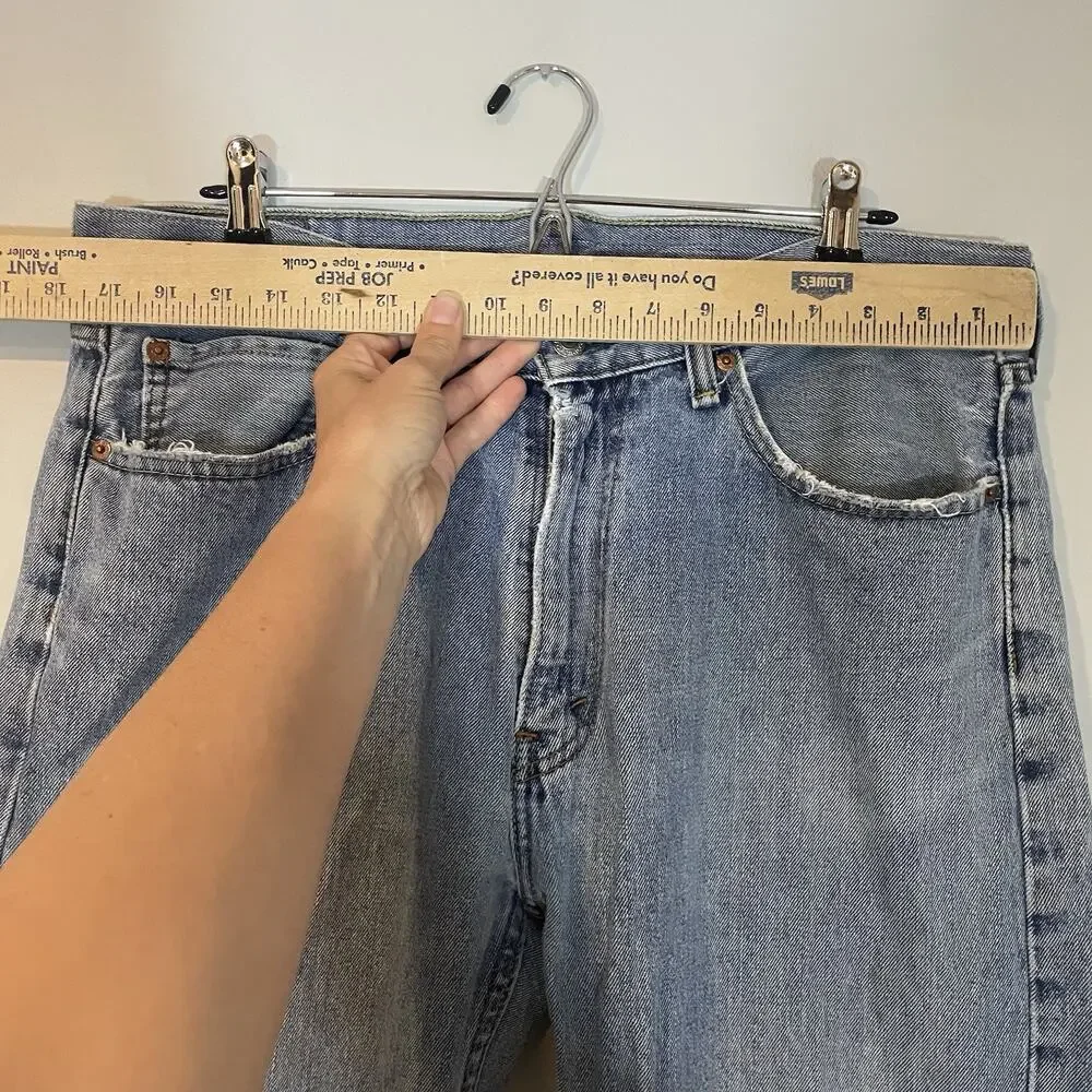 Vintage Levi's 505 Jeans Men 36x34 Regular Fit‎ Straight Blue Denim Faded Y2K